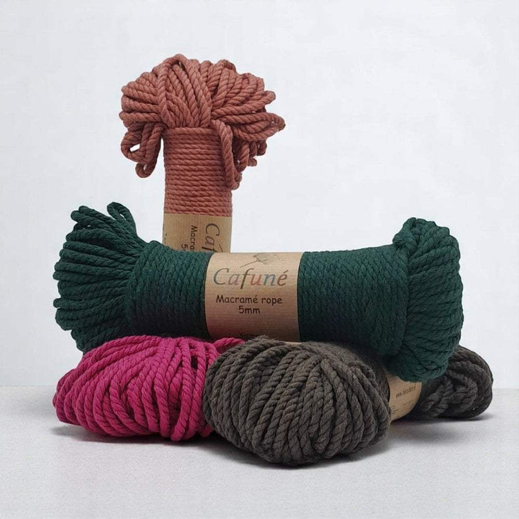 Macrame Touw 5mm -Bundel - Hobbygaren
