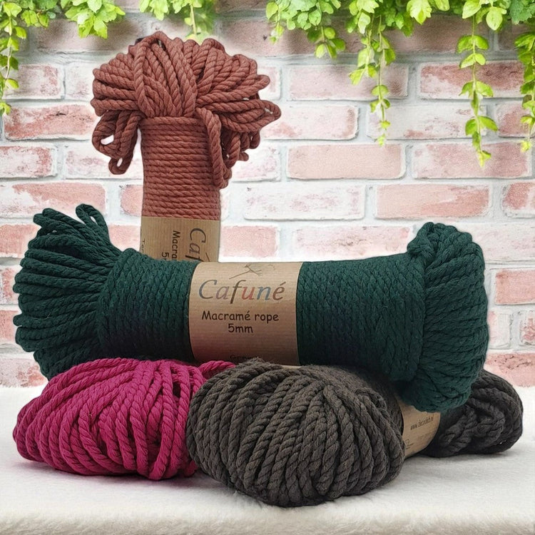 Macrame Touw 5mm -Bundel - Hobbygaren