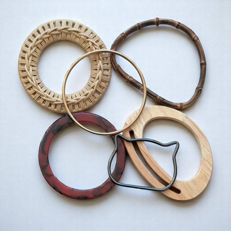 Tas Handvatten Acryl, Hout, Bamboe en Metaal - Hobbygaren