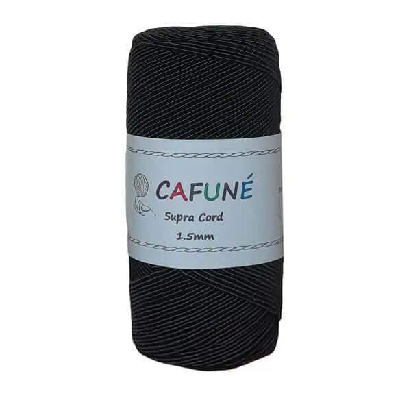 Cafuné Supra Macrame Koord 1.5mm Zwart - Hobbygaren