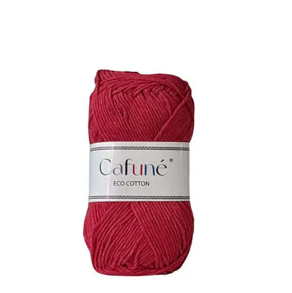 Cafune Eco Katoen haakgaren rood bij hobbygaren.nl