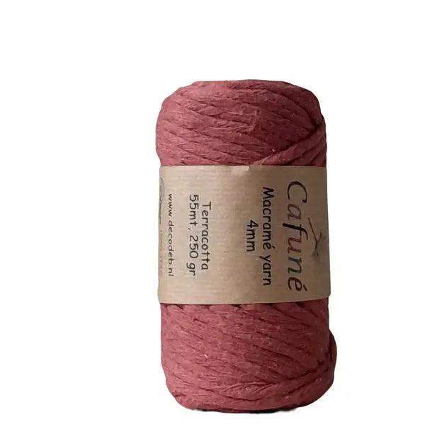 Cafuné Macrame Garen 4mm -Terracotta - Hobbygaren