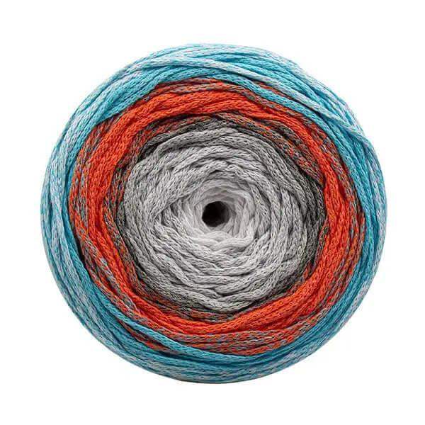 Cafuné Cake Garen-Blauw -Oranje-Grijs - Hobbygaren