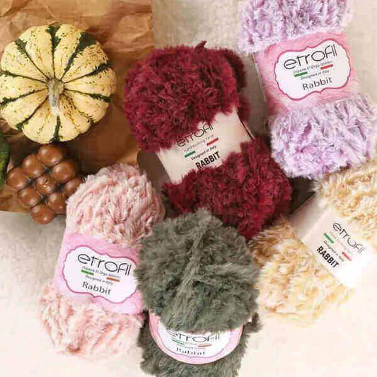 Etrofil Rabbit imitatiebont garen-Wit-70111 - Hobbygaren