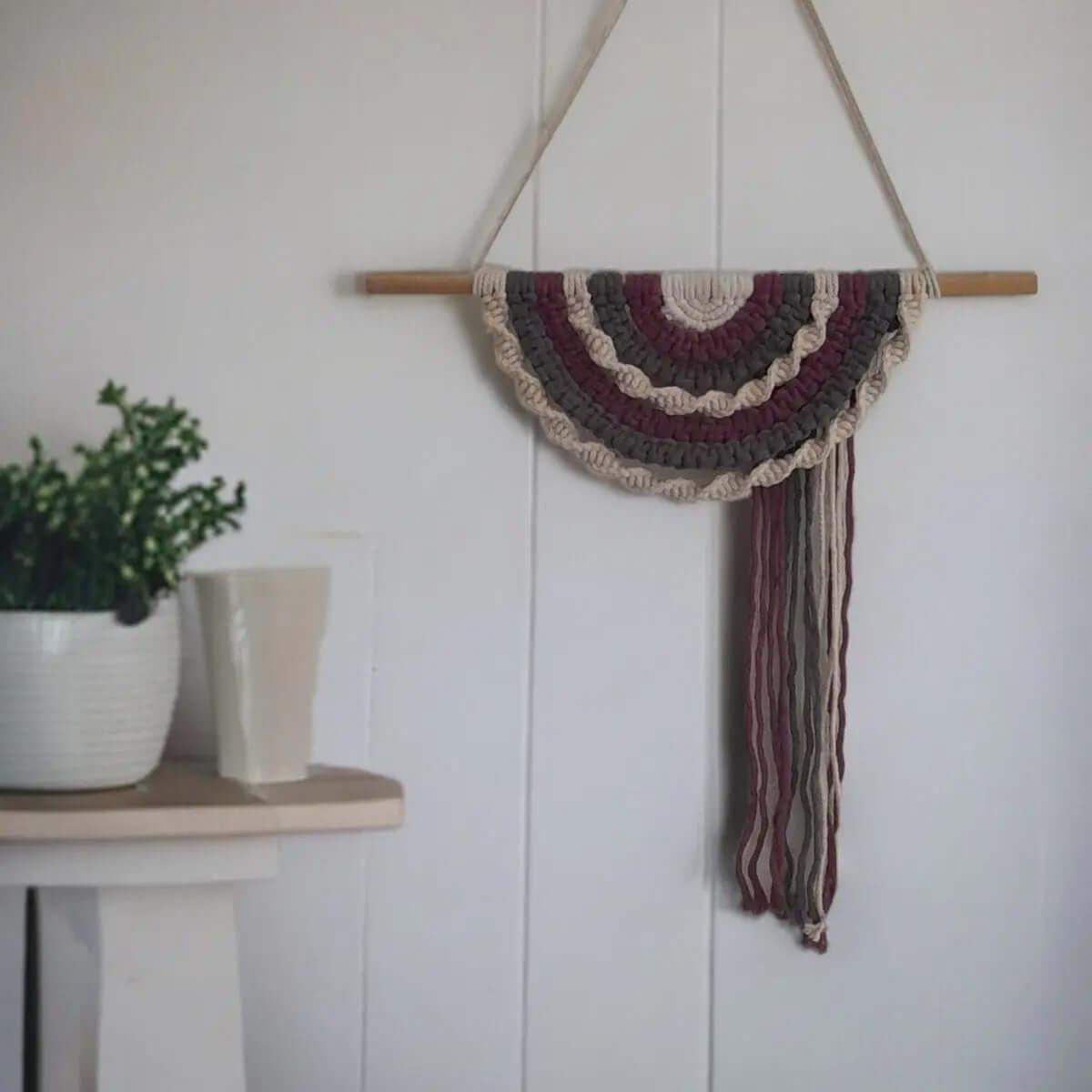 Halve Mandala Macrame Pakket Damson - Hobbygaren