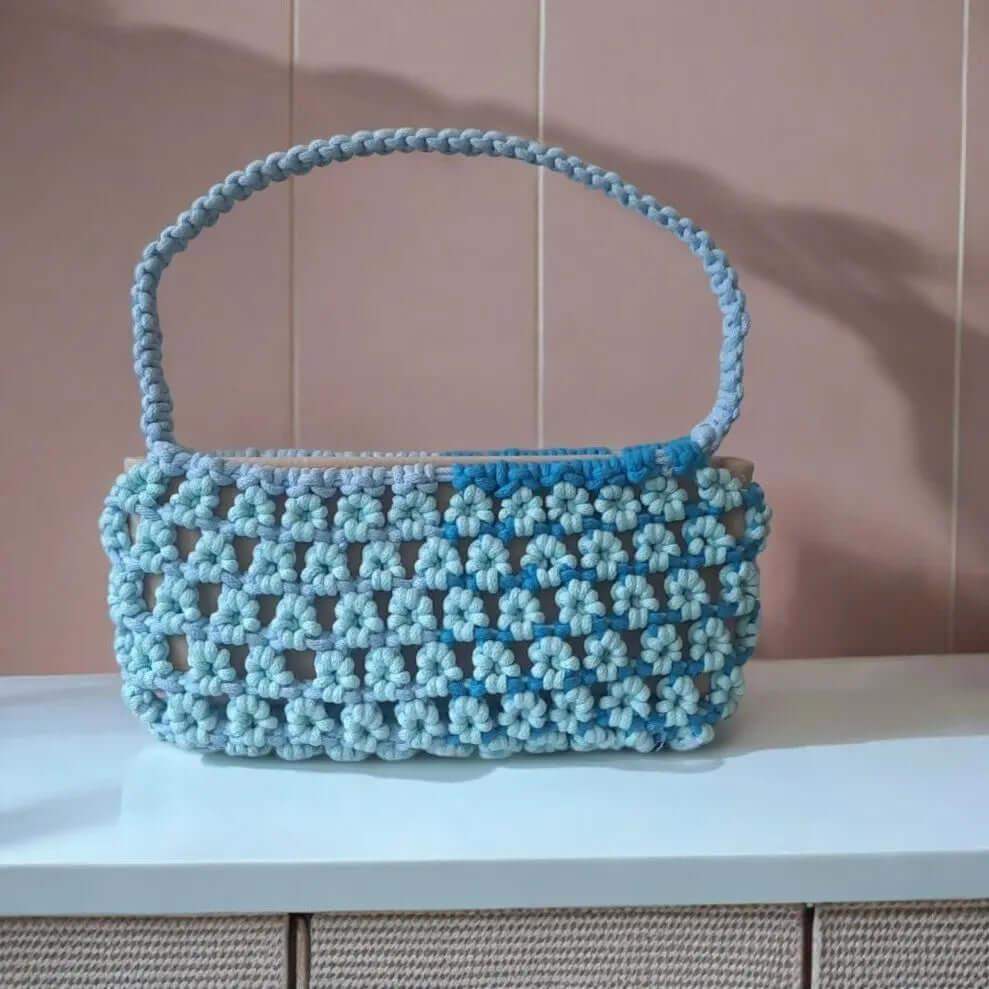 Macrame Pakket Handtas Bloem - Hobbygaren