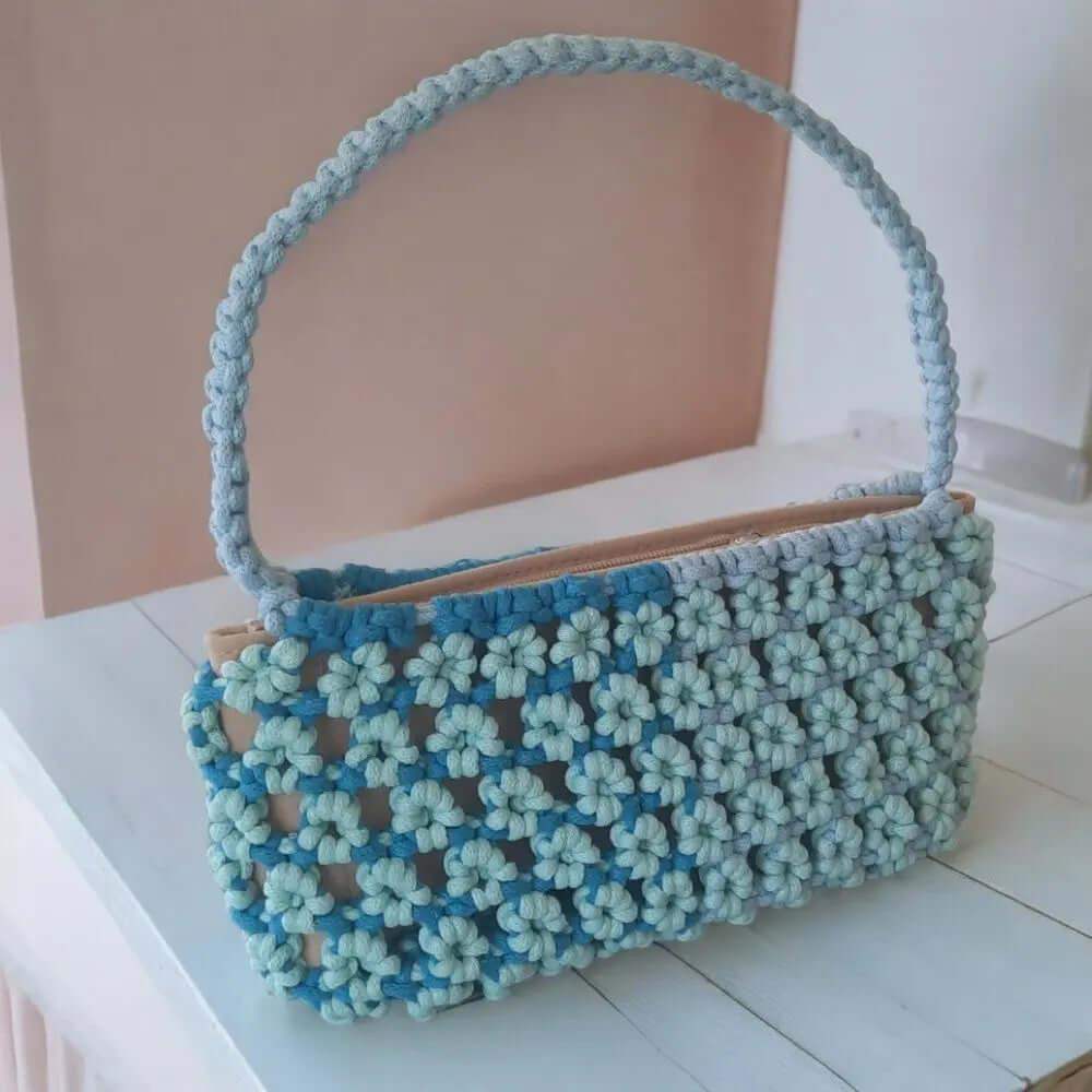 Macrame Pakket Handtas Bloem - Hobbygaren