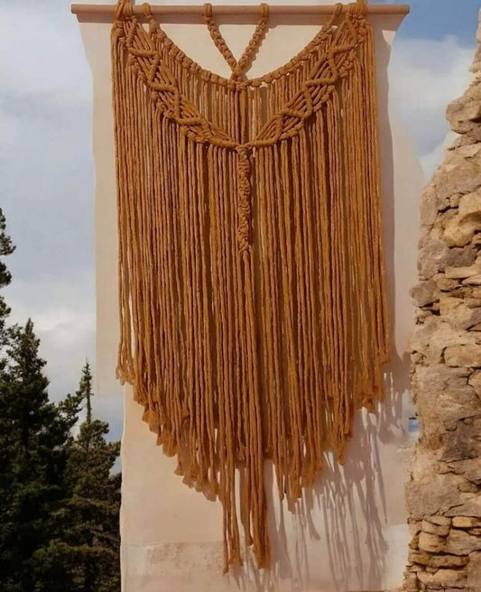 Macrame Pakket Wandkleed Boho - Oker - Hobbygaren