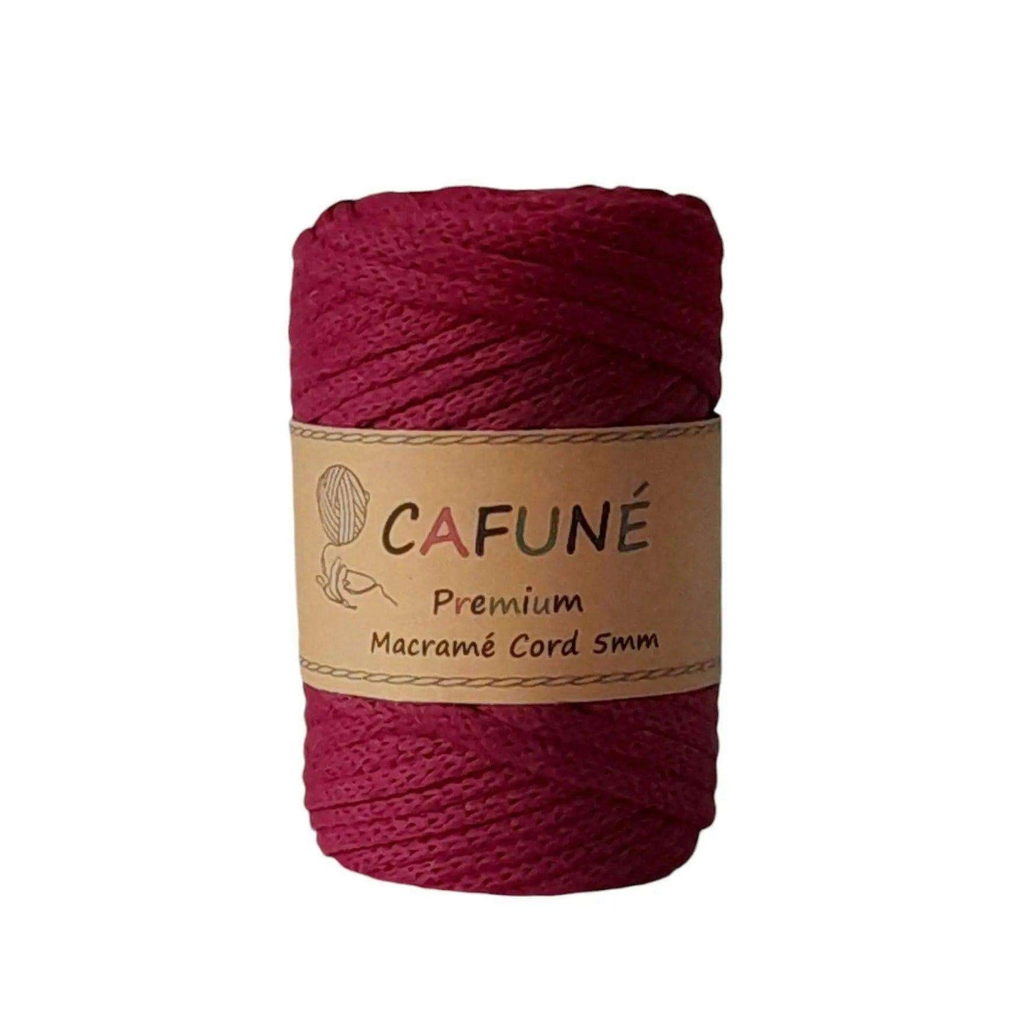 Cafuné Macramé Koord 5mm Grape – 40m - Hobbygaren