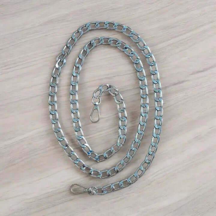 Tas ketting met Gourmet Schakel - Zilverkleurig - 116cm - Hobbygaren