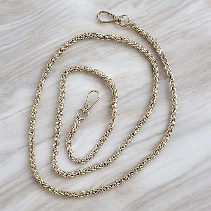 Tas ketting met Vossenstaart Schakel - Verguld - 116cm Cafuné