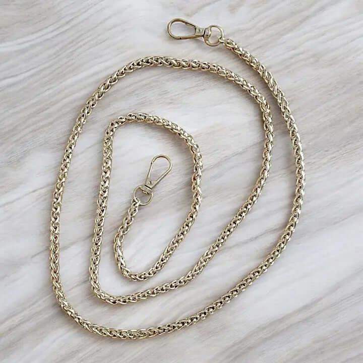 Tas ketting met Vossenstaart Schakel - Verguld - 116cm - Hobbygaren