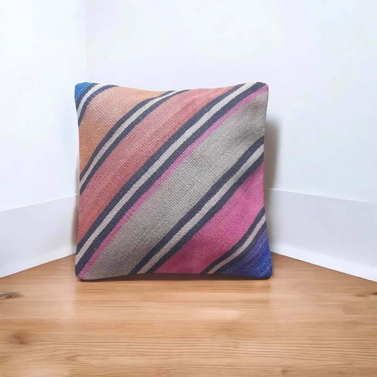 Vintage Kelim Kussenhoes -40x40 cm -15 - Hobbygaren