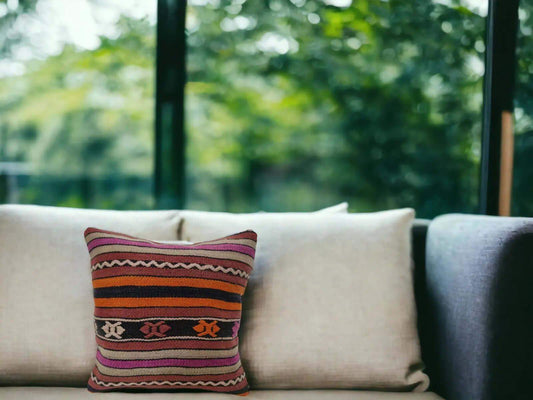 Vintage Kelim Kussenhoes -40x40 cm -27 - Hobbygaren