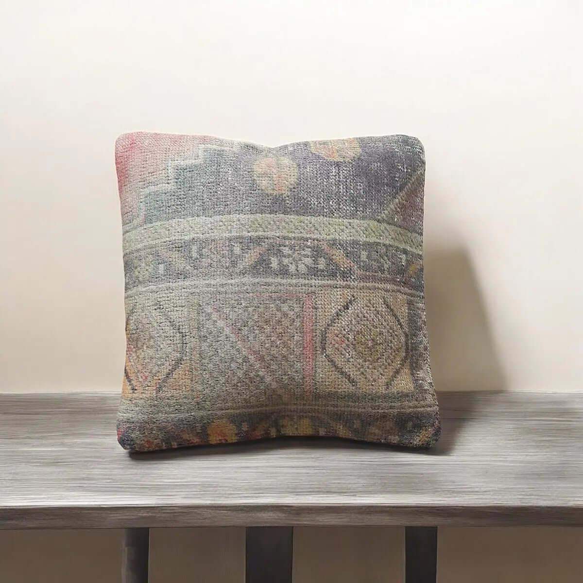Vintage Kelim Kussenhoes -40x40 cm -28 - Hobbygaren