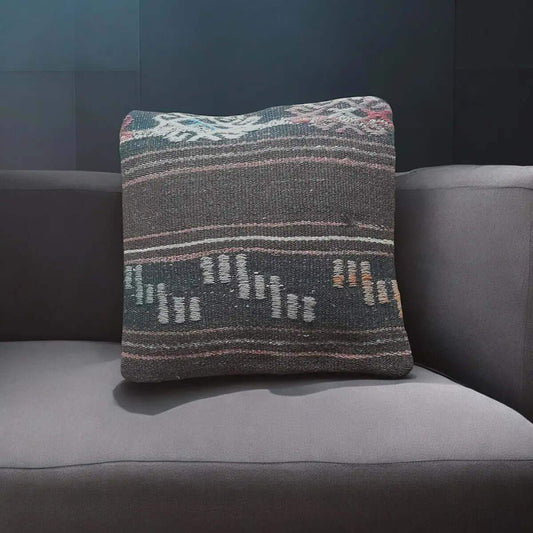 Vintage Kelim Kussenhoes -40x40 cm -35 - Hobbygaren