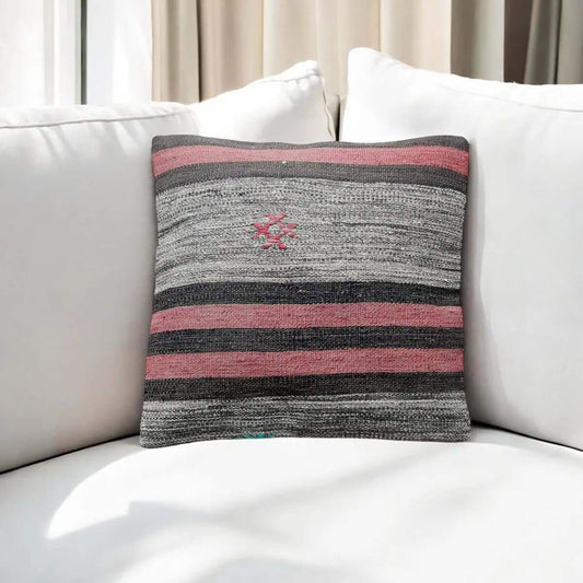 Vintage Kelim Kussenhoes -40x40 cm -37 - Hobbygaren