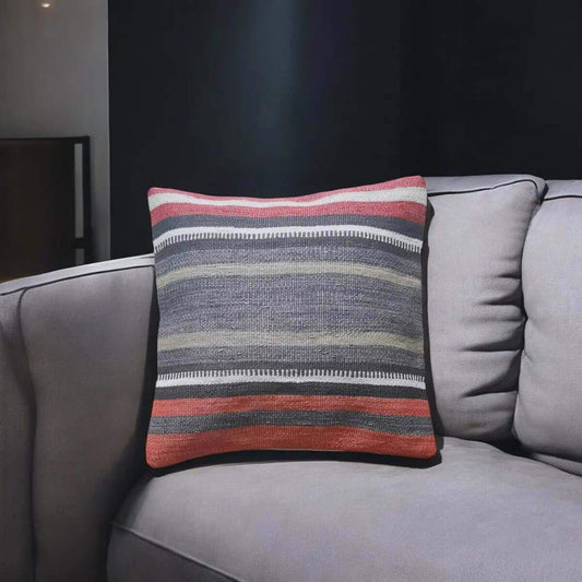 Vintage Kelim Kussenhoes -40x40 cm -39 - Hobbygaren