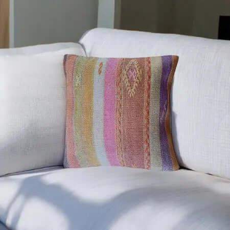 Vintage Kelim Kussenhoes -40x40 cm -43 Hobbygaren