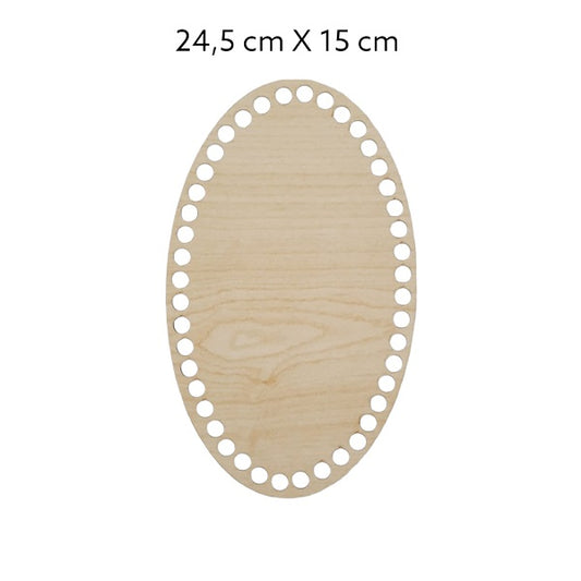 Ovale MDF bodems – naturel kleur (20 t/m 40 cm)