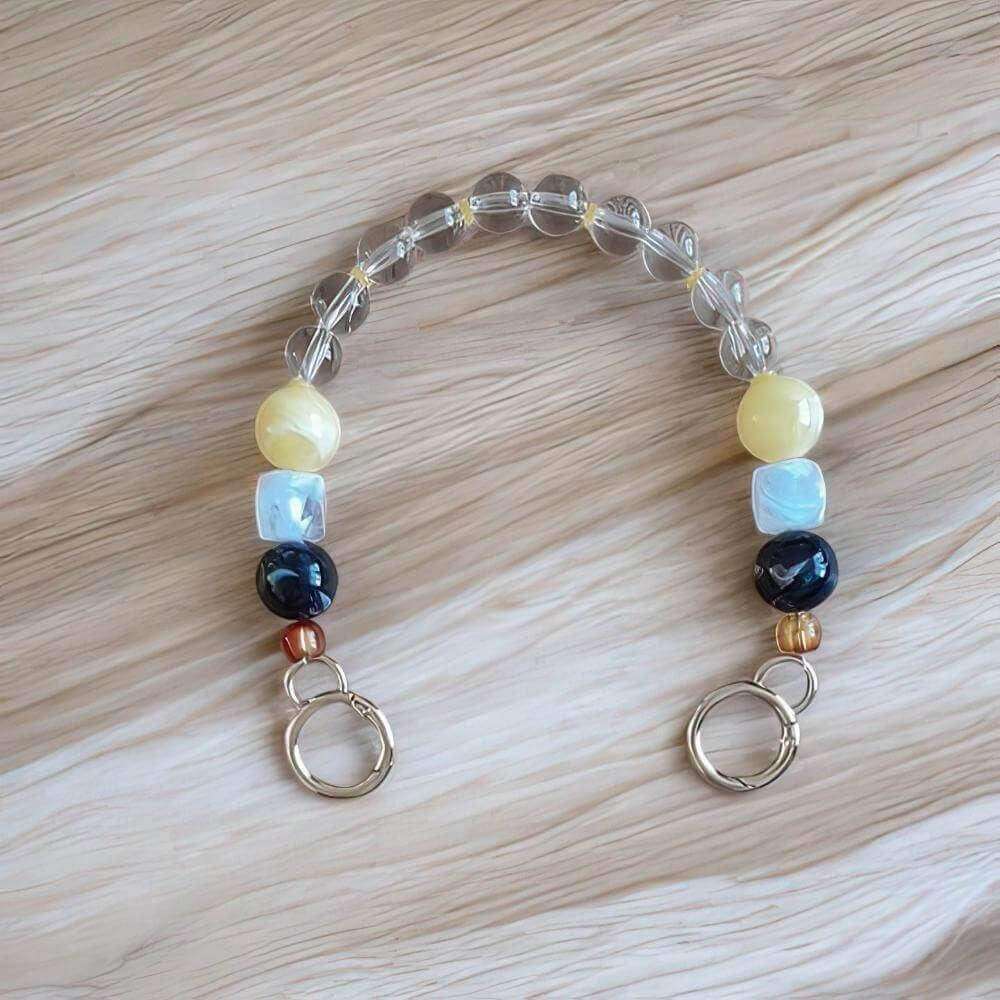 Tas Hengsel van Acryl Kralen Aqua - Hobbygaren