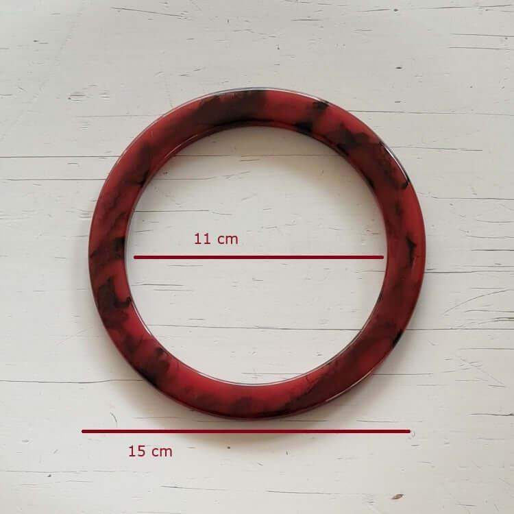 Acryl Tashengsel - Rood - Hobbygaren