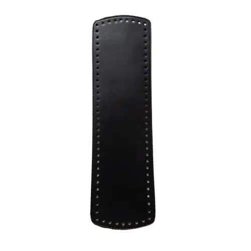 Leren Tasbodem -26x11cm -Zwart - Hobbygaren