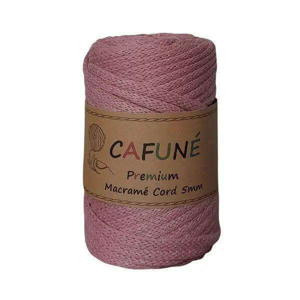 Cafuné Macramé Koord 5mm Oud Roze – 40m - Hobbygaren
