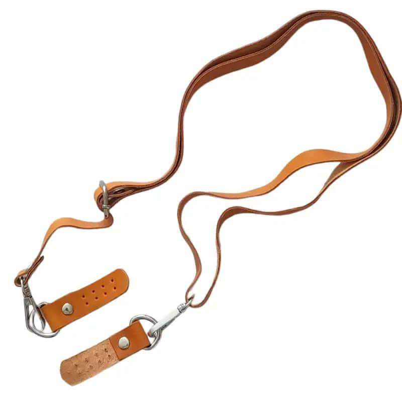 Leren Band en Schouderriem- Oranje - Hobbygaren
