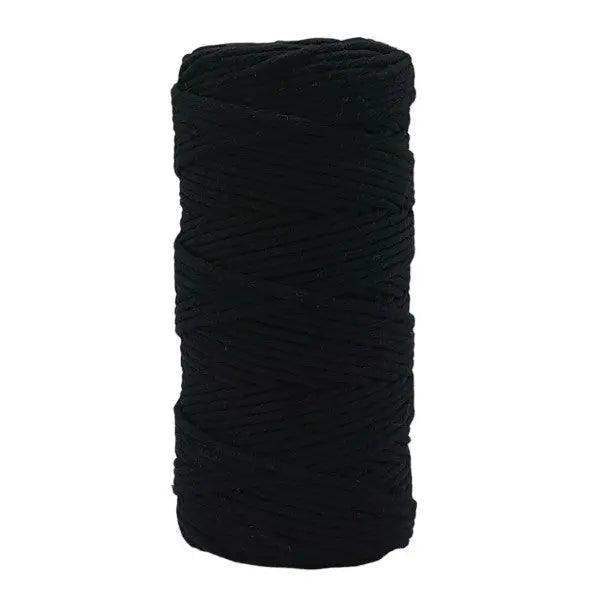 Lux Macrame Garen 3mm Zwart - Hobbygaren