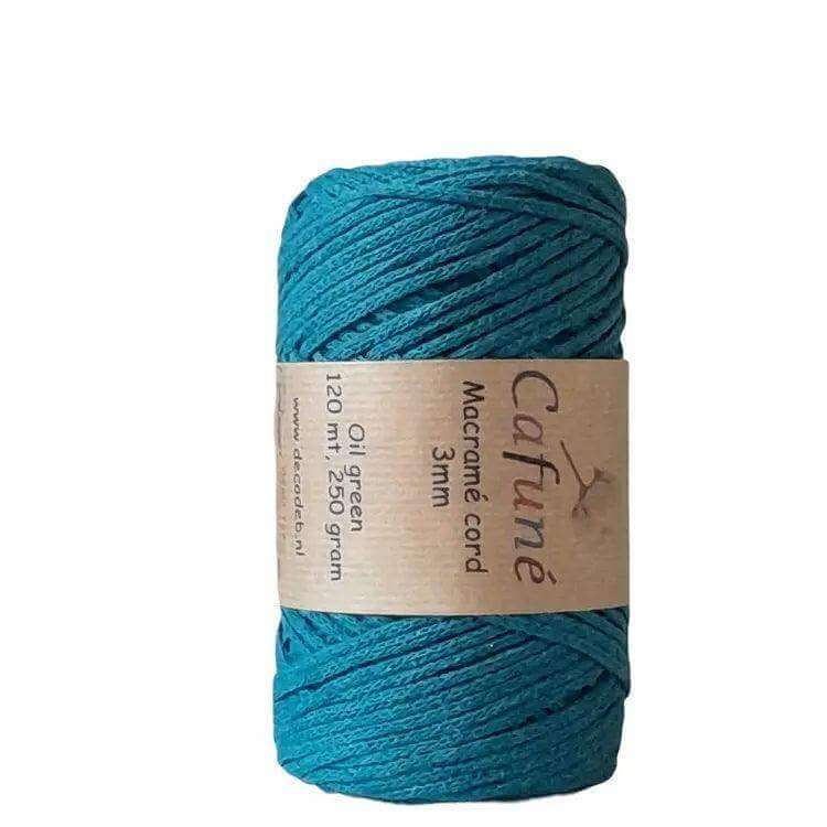 Cafuné Macrame Koord 3mm-Oli - Hobbygaren