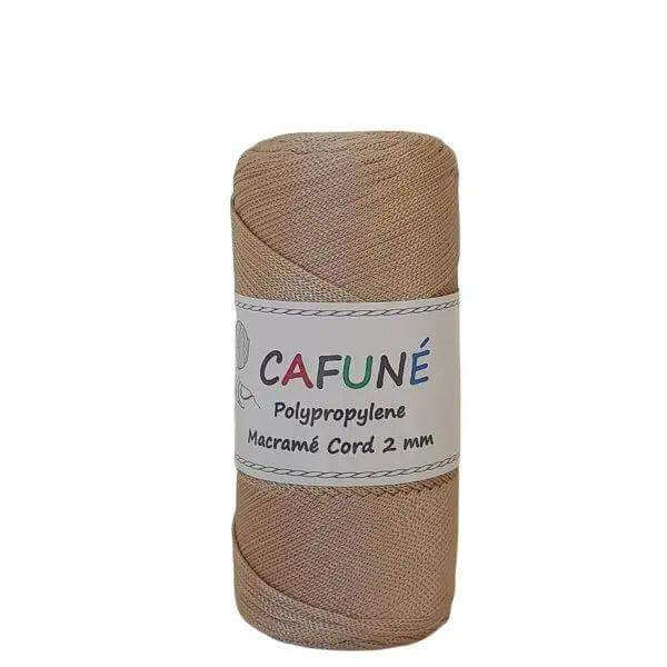 Cafuné Polypropyleen Macrame Koord 2mm - Camel - Hobbygaren