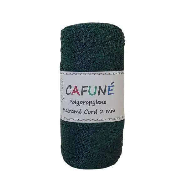 Cafuné Polypropyleen Macrame Koord 2mm - Donker Groen - Hobbygaren