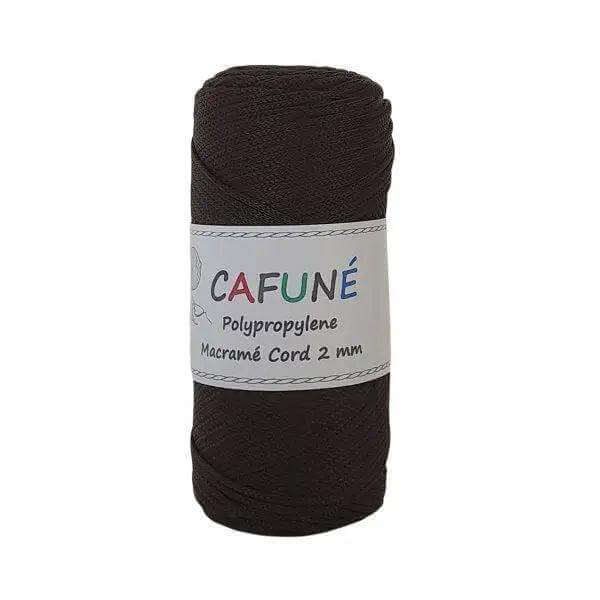 Cafuné Polypropyleen Macrame Koord 2mm - Espresso - Hobbygaren