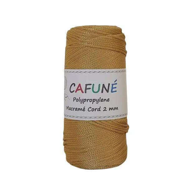 Cafuné Polypropyleen Macrame Koord 2mm - Goud - Hobbygaren