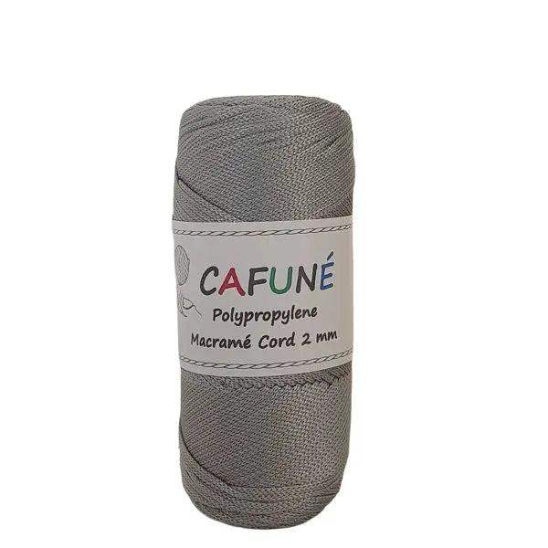 Cafuné Polypropyleen Macrame Koord 2mm - Grijs - Hobbygaren