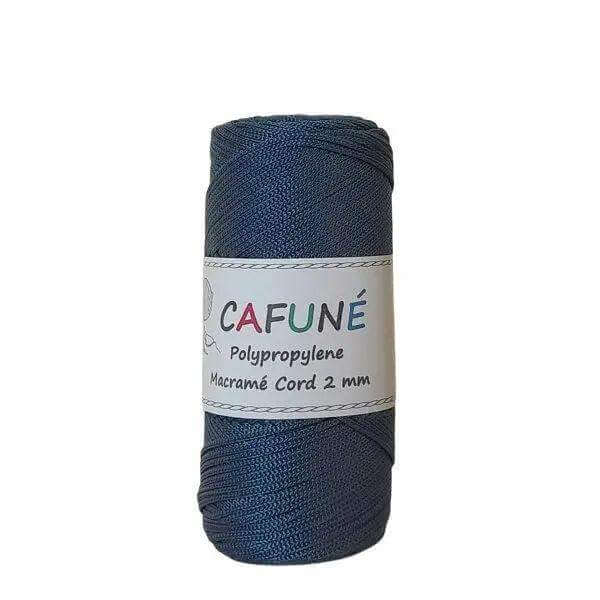 Cafuné Polypropyleen Macrame Koord 2mm -Jeans - Hobbygaren