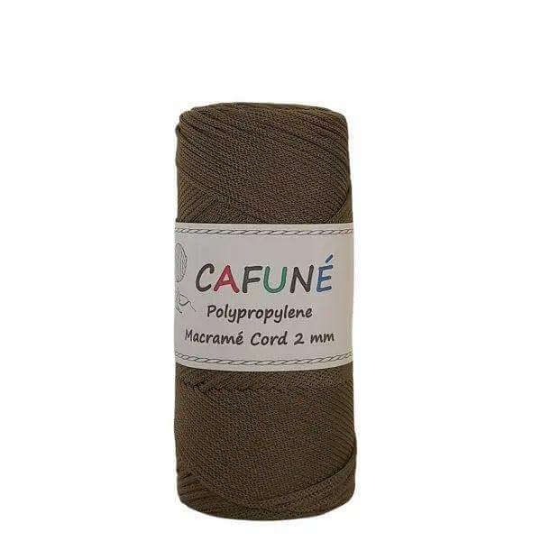 Cafuné Polypropyleen Macrame Koord 2mm -Kaki - Hobbygaren