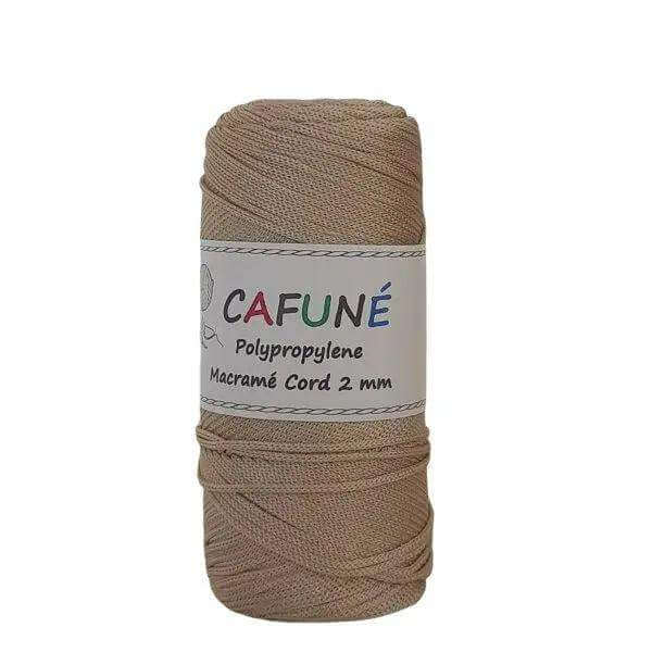 Cafuné Polypropyleen Macrame Koord 2mm -Latte - Hobbygaren