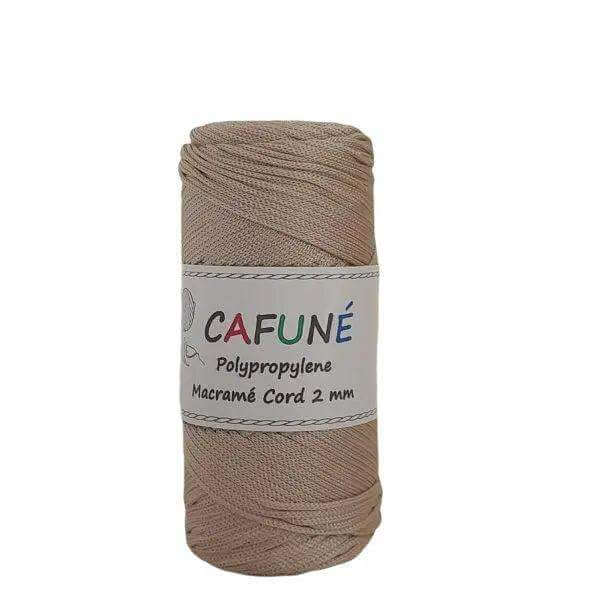 Cafuné Polypropyleen Macrame Koord 2mm -Licht Beige - Hobbygaren