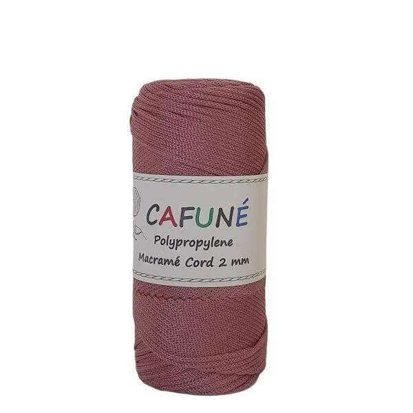 Cafuné Polypropyleen Macrame Koord 2mm - Oud Roze - Hobbygaren