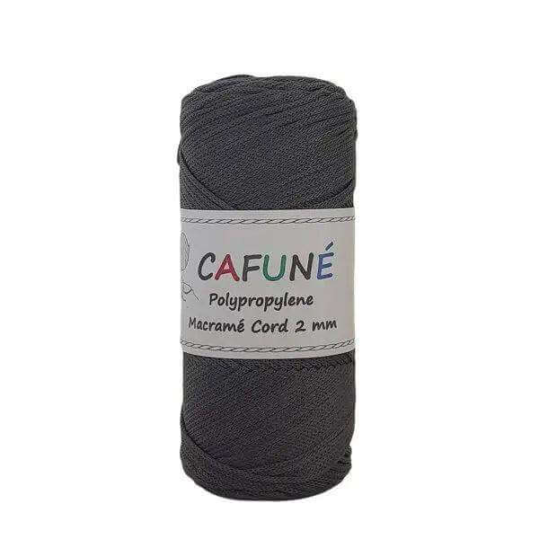 Cafuné Polypropyleen Macrame Koord 2mm -Smokey Grey - Hobbygaren