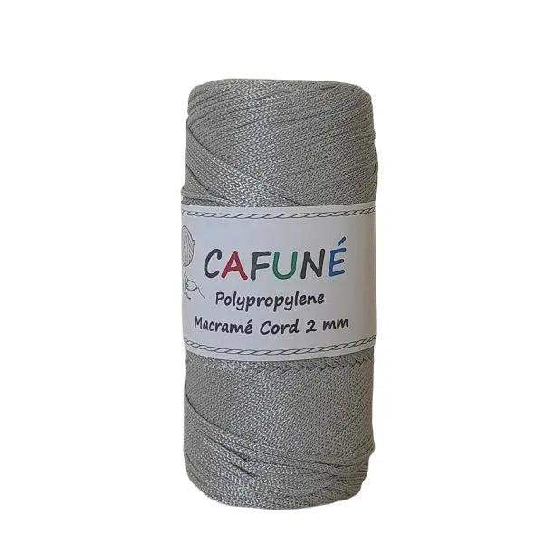 Cafuné Polypropyleen Macrame Koord 2mm -Zilver - Hobbygaren