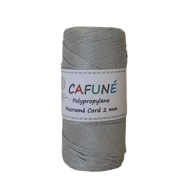 Cafuné Polypropyleen Macrame Koord 2mm -Zilver - Hobbygaren