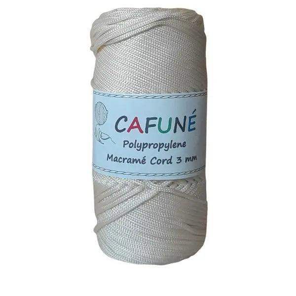 Polypropyleen Macrame Koord 3mm-Bone - Hobbygaren