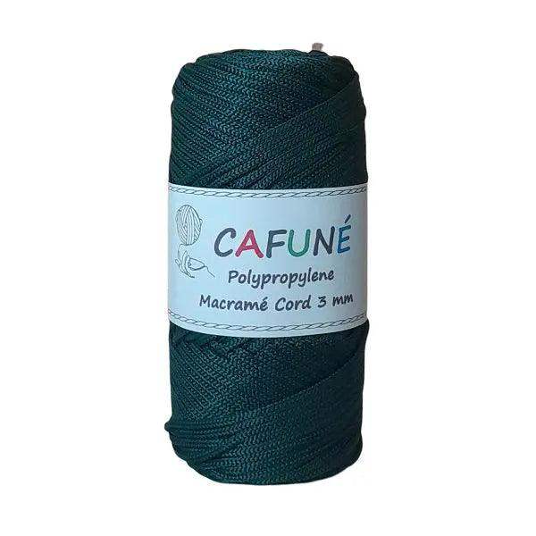Polypropyleen Macrame Koord 3mm-Donker Groen - Hobbygaren