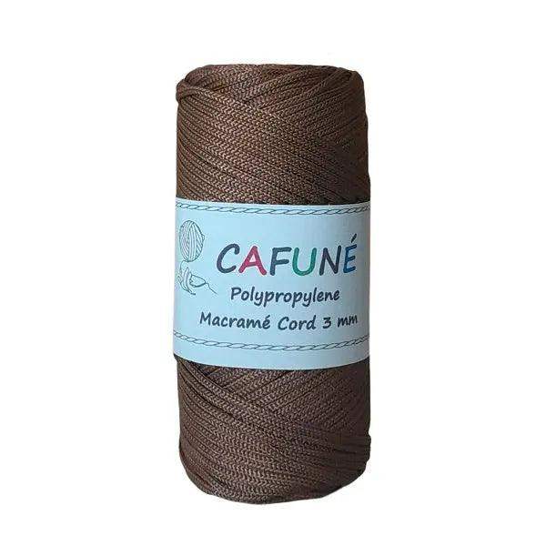 Polypropyleen Macrame Koord 3mm-Kastanje - Hobbygaren