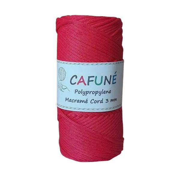 Polypropyleen Macrame Koord 3mm-Rood - Hobbygaren