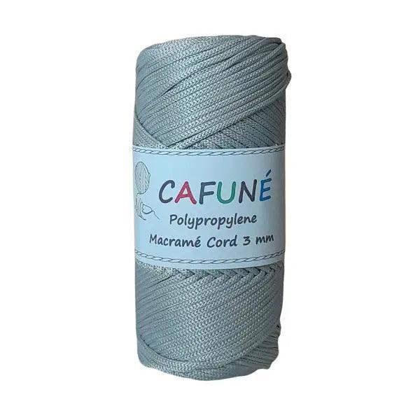 Polypropyleen Macrame Koord 3mm-Zilver - Hobbygaren