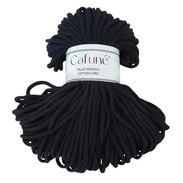 Premium Macrame Koord 5mm - 100 mt.-Zwart - Hobbygaren